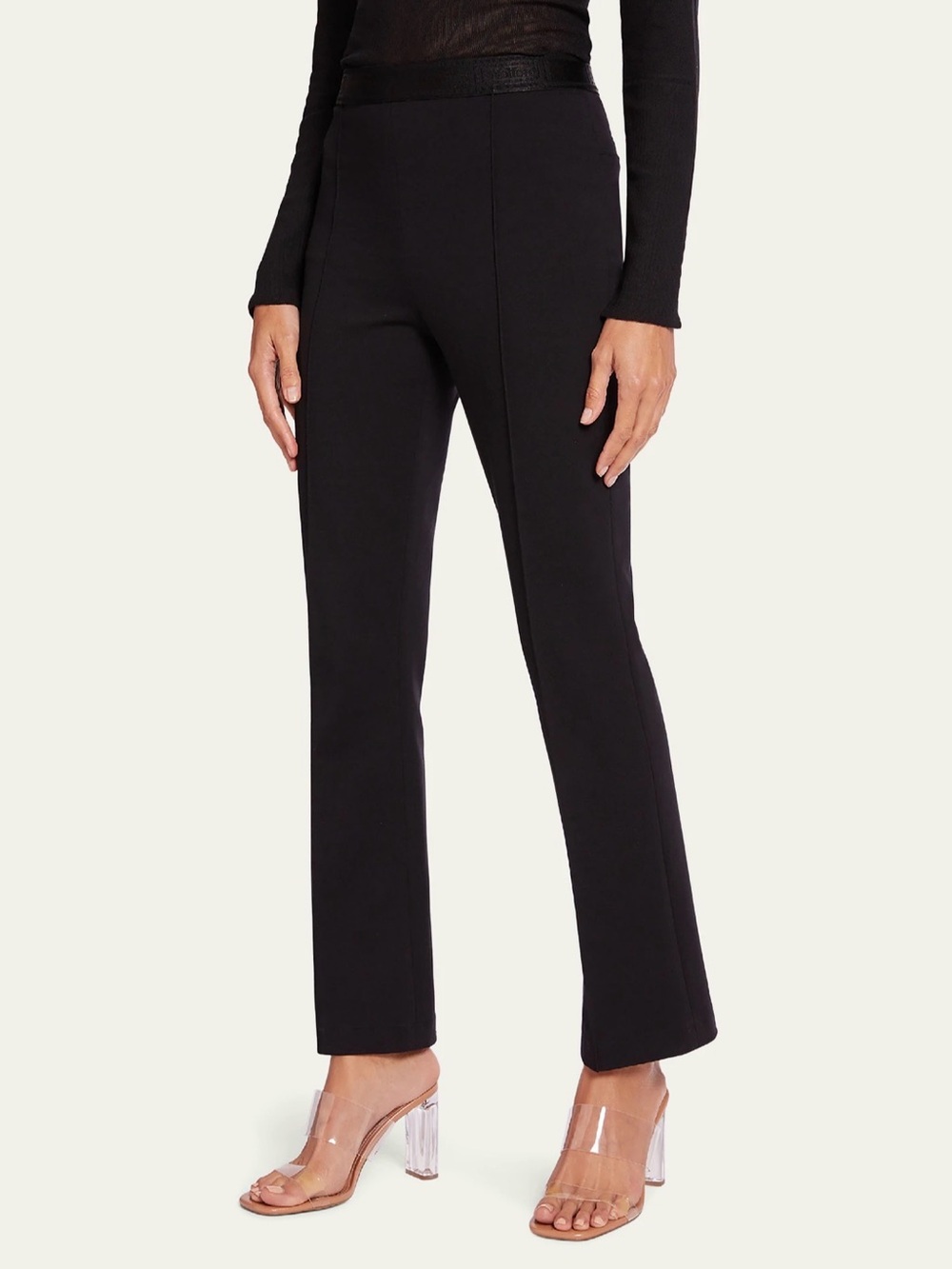 NWT Wolford - Grazia Slim Bootcut Trousers in Black size 36 (US 4/Small)